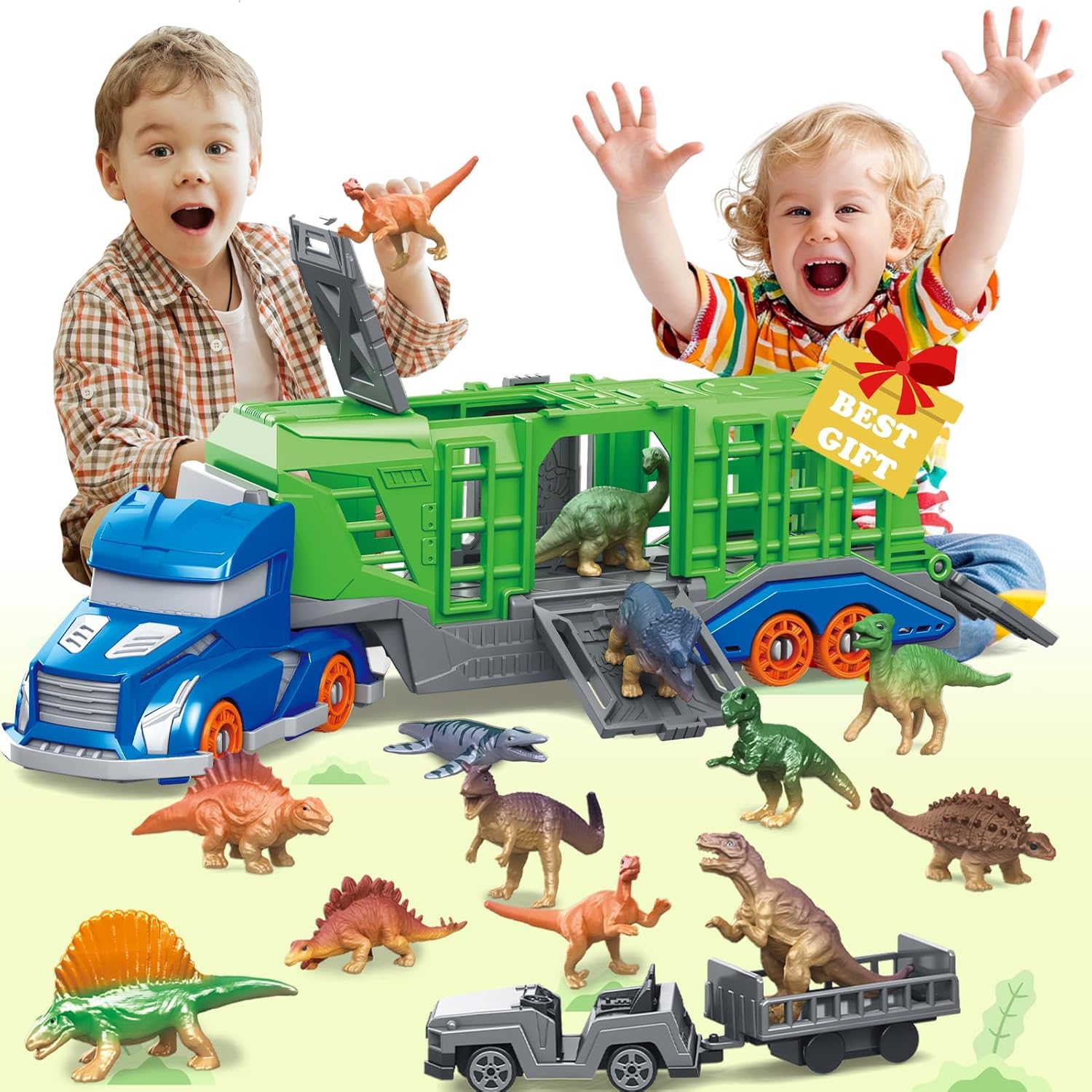 Model Kit Dinosaur - Dinozor Hayvan Taşıma Aracı Oyuncak Seti