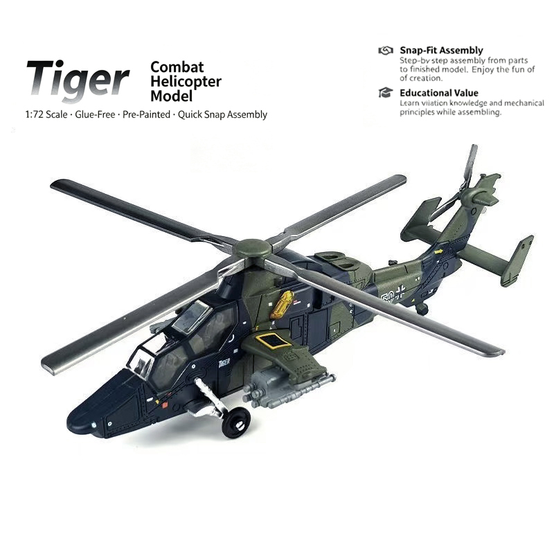 Model Kit Helicopter - 1:72 Ölçekli Kendin Yap Montajlı Askeri