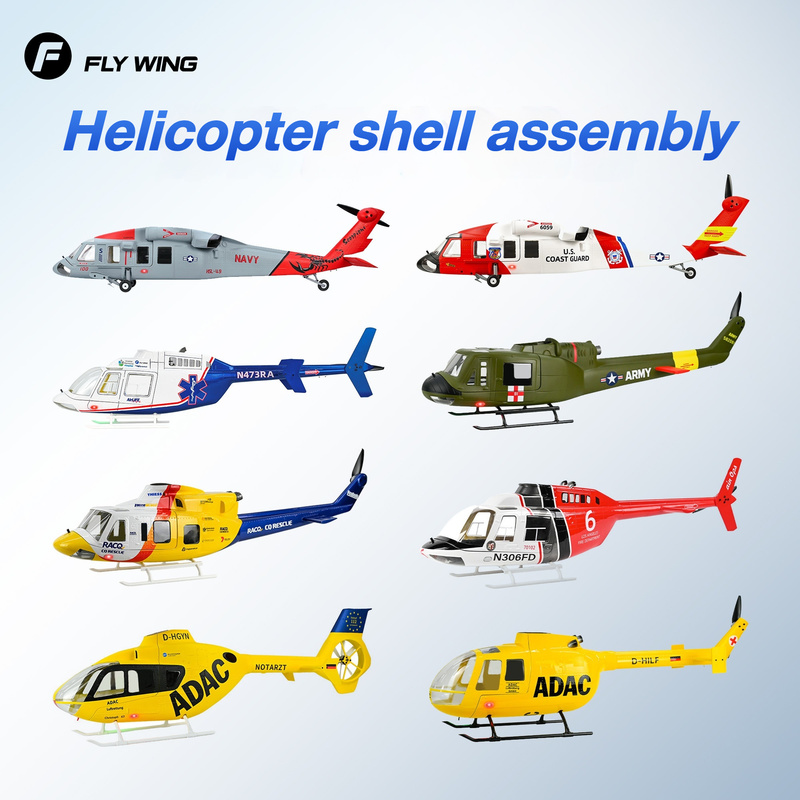 Model Kit Helicopter - FLYWING Sınıf 470 Black Hawk RC
