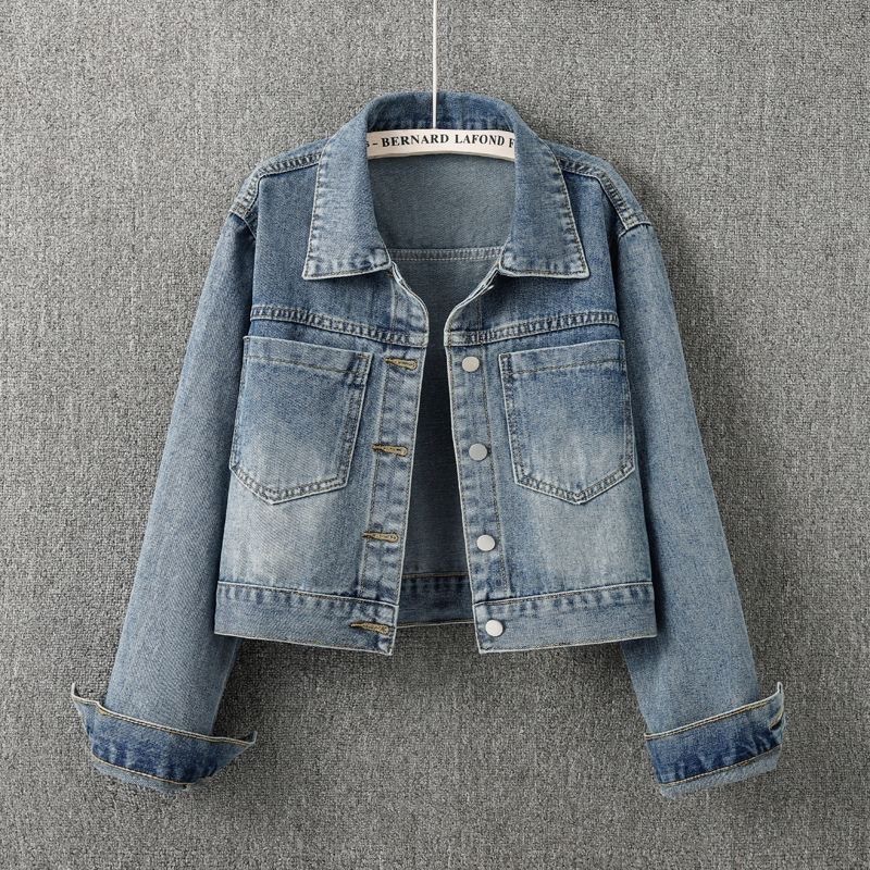 Model Kit Varnish - Vintage Denim Ceket Kadın İlkbahar ve