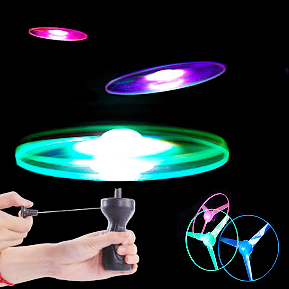 Model Kit Ufo - 9A-Parlak Uçan Disk Pervane Oyuncakları LED