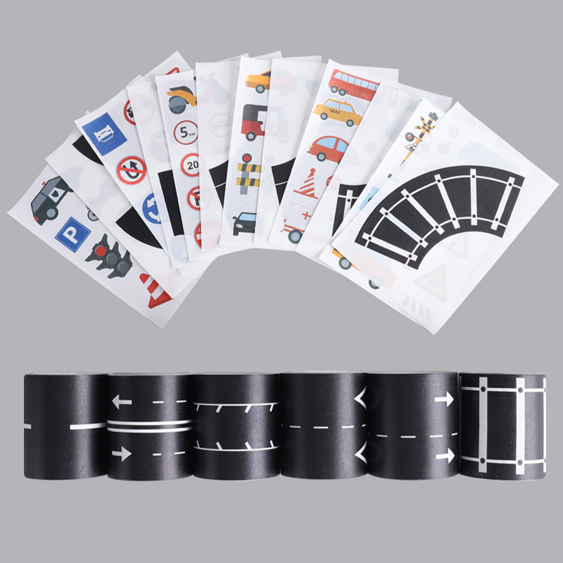 Masking Tape Thin - 6 rolls/kutu DIY yol ve demiryolu