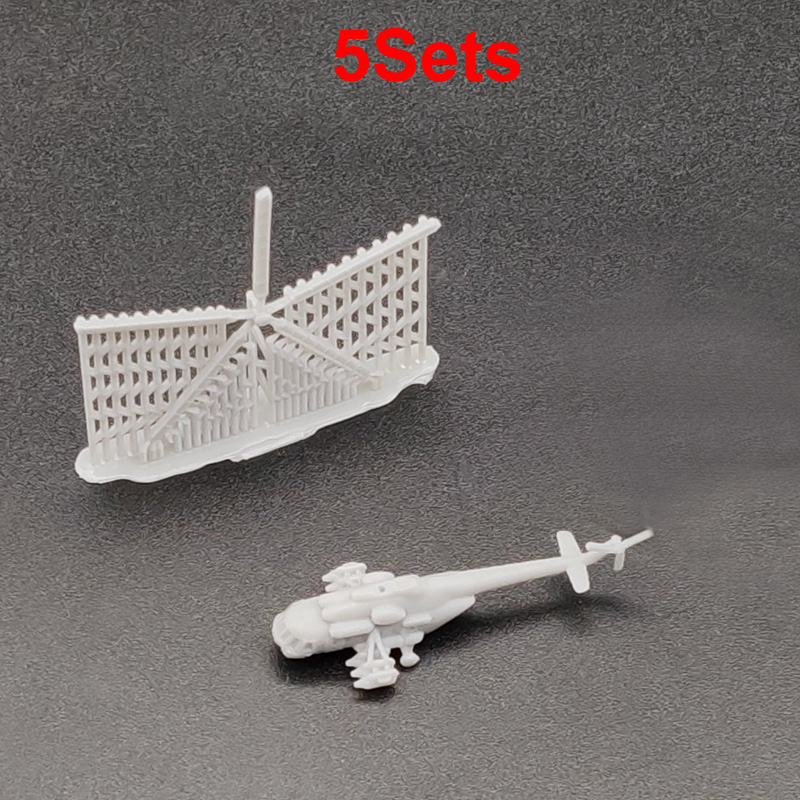 Model Kit Helicopter - 5 takım 1/2000 700 400 350