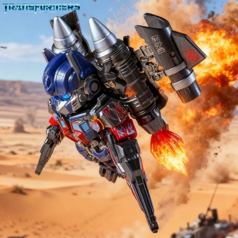 Model Kit Optimus Prime - Optimus Prime Jetpack Transformers Blokları Küçük