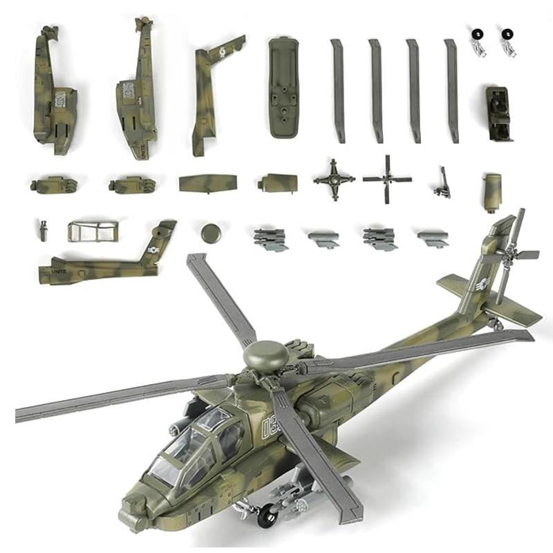 Model Kit Helicopter - 1/72 Ordu Savaş Uçağı Kiti Oyuncak