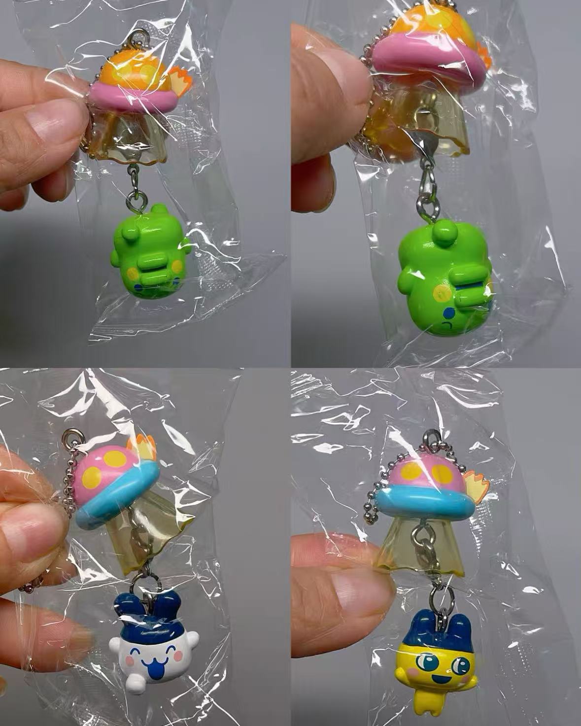 Model Kit Ufo - Bandai Tamagotchi UFO Çan Anahtarlık Mametchi
