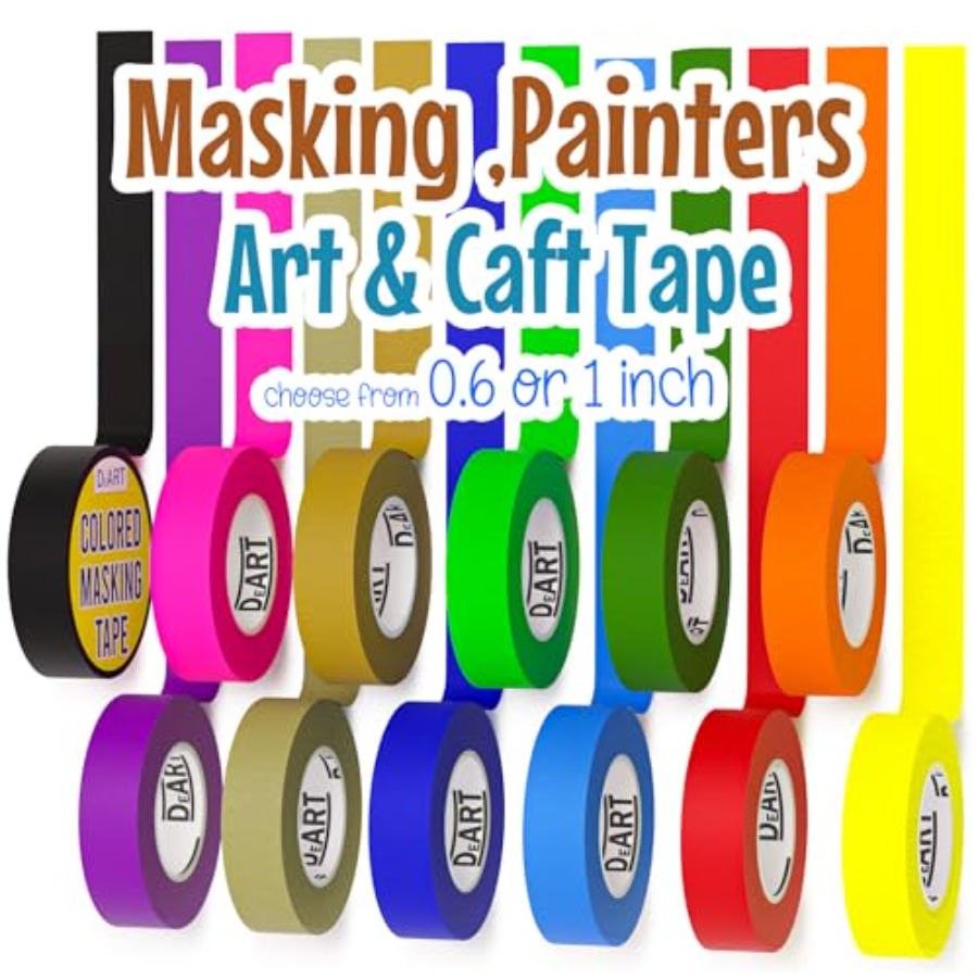 Masking Tape Thin - Renkli Maskeleme Bandı Boyacı Bandı 2