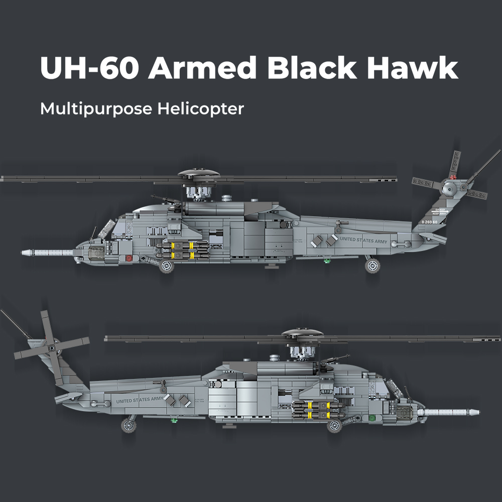 MISINI M8039 1:35 UH-60 Black  - Model Kit Helicopter incelemesi ve fiyatı