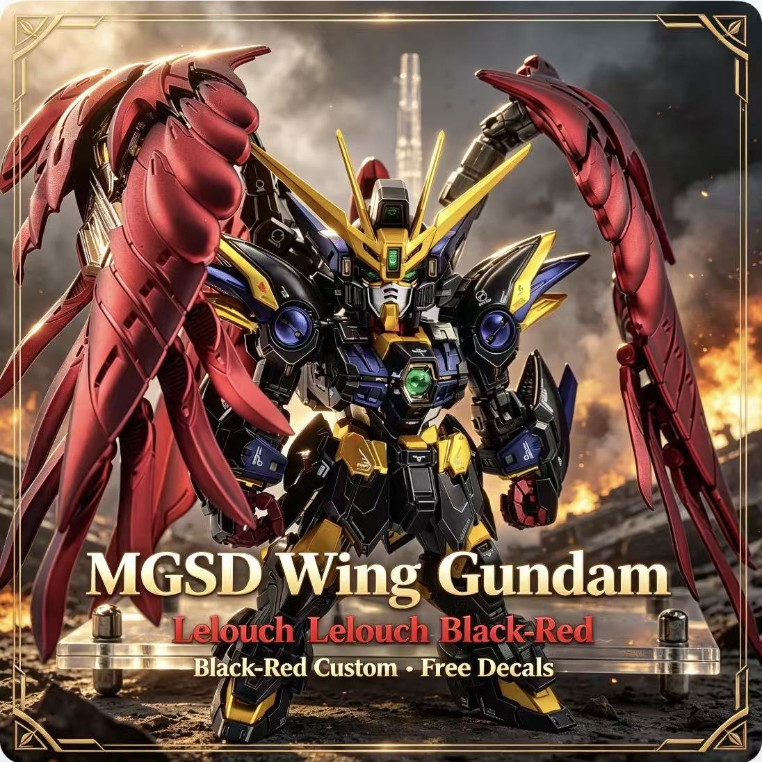 MGSD Wing Lelouch Renk Düzeni  - Model Kit Zeus incelemesi ve fiyatı