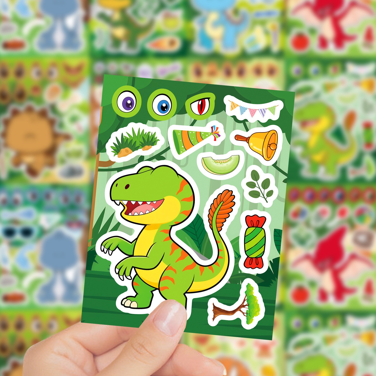 8/16 sayfa DIY Make-a-Face Din - Model Kit Dinosaur incelemesi ve fiyatı